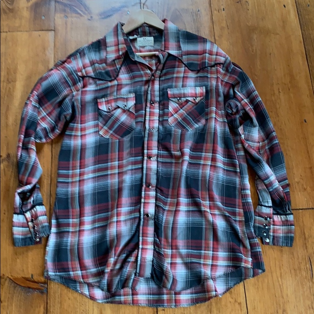 Dee Cee Brand Men’s western shirt black red Medium